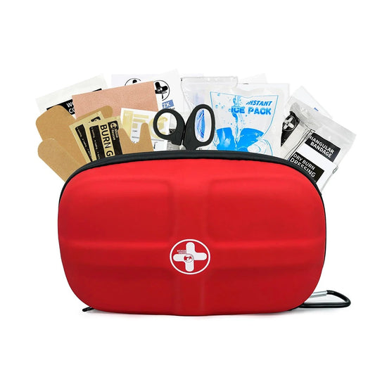 Mini First Aid Kit: Small, Waterproof, Portable. Essential for Travel, Home, Car, College, Camping.